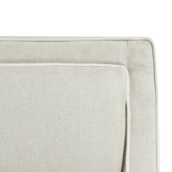 Kirkland's Home Cream And White Contrast Welting Accent Chair- Accent Chairs