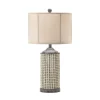 Kirkland's Home Cream Beaded Table Lamp- Table Lamps