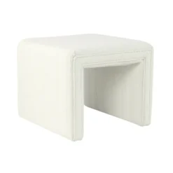 Kirkland's Home Cream Boucle Arch Ottoman- Benches & Ottomans
