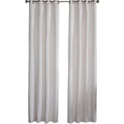 Kirkland's Home Cream Box Pleated Single Curtain Panel, 84 In.- Curtains & Drapes