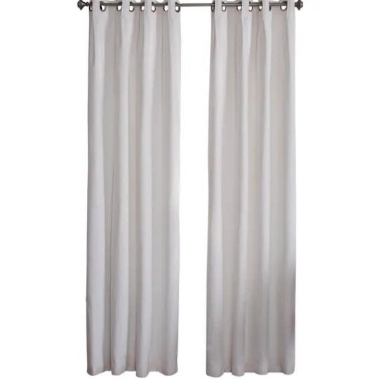Kirkland's Home Cream Box Pleated Single Curtain Panel, 84 In.- Curtains & Drapes
