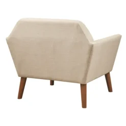 Kirkland's Home Cream Button Tufted Upholstered Accent Chair- Accent Chairs