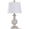 Kirkland's Home Cream Copper Malta Painted Table Lamp- Table Lamps