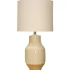 Kirkland's Home Cream Dipped Two-Toned Ceramic Table Lamp- Table Lamps