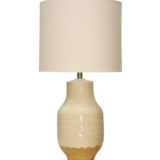 Kirkland's Home Cream Dipped Two-Toned Ceramic Table Lamp- Table Lamps