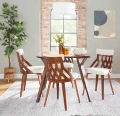Kirkland's Home Cream Lattice Back 2-Pc. Dining Chair Set- Dining Chairs