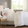 Kirkland's Home Cream Rich Cooling Cotton Queen Sheet Set- Bed Sheets