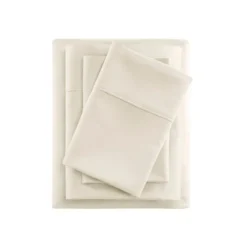Kirkland's Home Cream Rich Cooling Cotton Queen Sheet Set- Bed Sheets