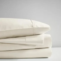 Kirkland's Home Cream Rich Cooling Cotton King Sheet Set- Bed Sheets