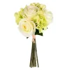 Kirkland's Home Cream Rose And Hydrangea Bouquets, Set Of 2- Stems & Bouquets