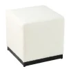 Kirkland's Home Cream Sherpa Boucle Cube Ottoman- Benches & Ottomans
