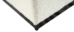 Kirkland's Home Cream Sherpa Boucle Cube Ottoman- Benches & Ottomans
