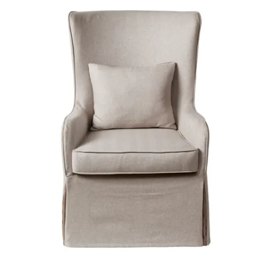 Kirkland's Home Cream Slipcovered Accent Chair- Accent Chairs