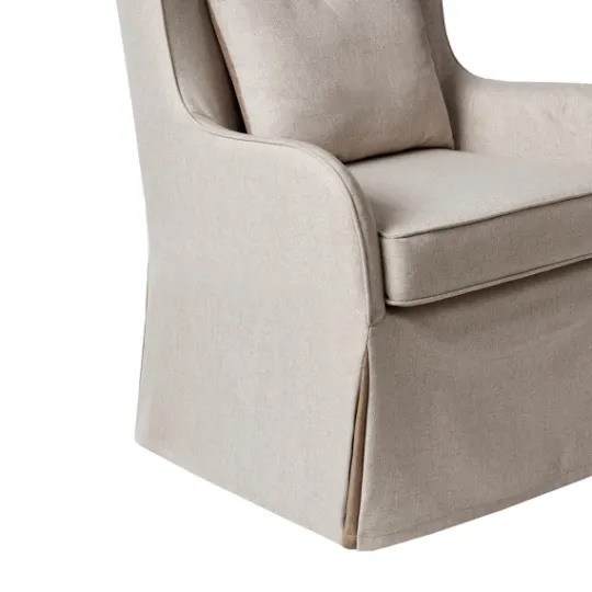 Kirkland's Home Cream Slipcovered Accent Chair- Accent Chairs