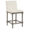 Kirkland's Home Cream Spindle Legs Counter Stool- Bar Stools & Counter Height Stools