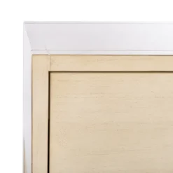 Kirkland's Home Cream Square Wood Nightstand- Nightstands