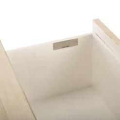 Kirkland's Home Cream Square Wood Nightstand- Nightstands