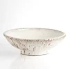 Kirkland's Home Cream Textured Terracotta Decorative Bowl- Decorative Bowls & Jars