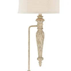 Kirkland's Home Cream Traditional Spindle Floor Lamp- Floor Lamps