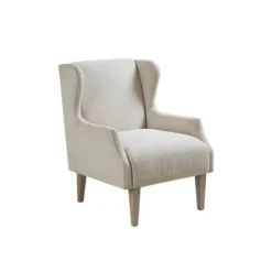 Kirkland's Home Cream Wingback Martha Stewart Accent Chair- Accent Chairs