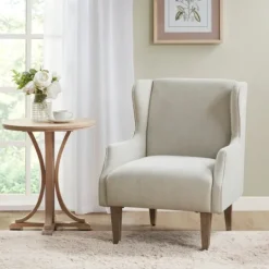 Kirkland's Home Cream Wingback Martha Stewart Accent Chair- Accent Chairs