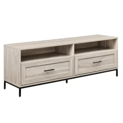 Kirkland's Home Cream Wood 2-Drawer Tv S D- Tv Stands & Media Consoles