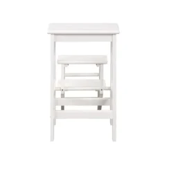 Kirkland's Home Cream Wooden 3-Level Step Stool- Bar Stools & Counter Height Stools