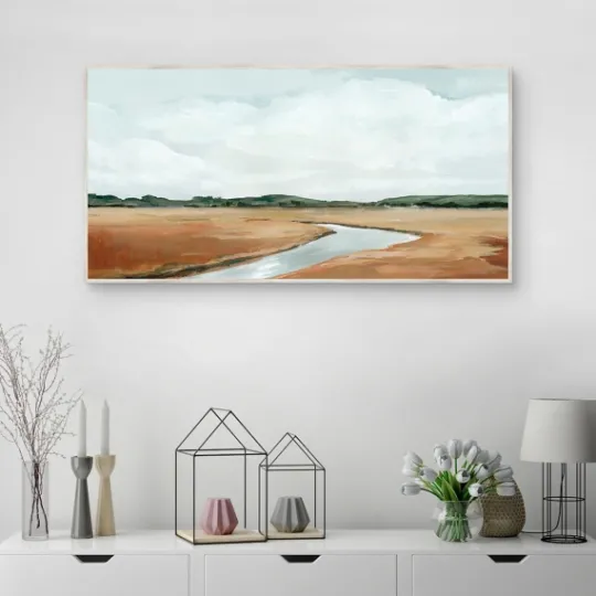 Kirkland's Home Creekside Landscape Framed Wall Art- Framed Art