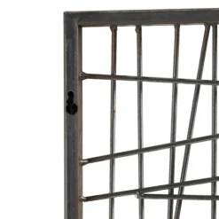 Kirkland's Home Crosshatch Metal Frame Plaque- Wall Plaques