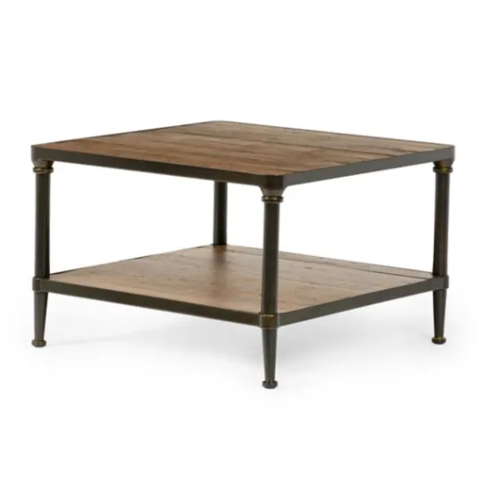Kirkland's Home Crowley Wood And Iron Bunching Coffee Table- Coffee Tables