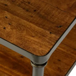 Kirkland's Home Crowley Wood And Iron Bunching Coffee Table- Coffee Tables