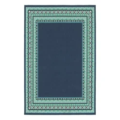 Kirkland's Home Crown Border Jenn Outdoor Rug, 6X9- Outdoor Rugs
