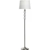 Kirkland's Home Crystal And Silver Metal Floor Lamp- Floor Lamps