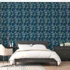 Kirkland's Home Curious Blue Floral Peel And Stick Wall Mural- Wall Murals & Wall Decals