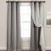 Kirkland's Home Curtain Panel Set With Overlay, 95 In.- Curtains & Drapes