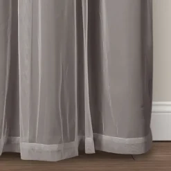 Kirkland's Home Curtain Panel Set With Overlay, 95 In.- Curtains & Drapes