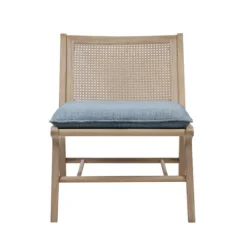 Kirkland's Home Cushion Ash Cane Back Accent Chair- Accent Chairs