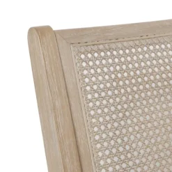 Kirkland's Home Cushion Ash Cane Back Accent Chair- Accent Chairs