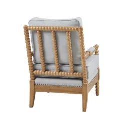 Kirkland's Home Cushion Beaded Wood Frame Accent Chair- Accent Chairs