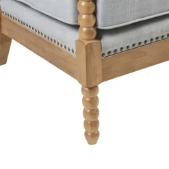 Kirkland's Home Cushion Beaded Wood Frame Accent Chair- Accent Chairs