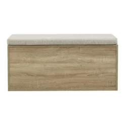 Kirkland's Home Cushioned Open Cubby Storage Bench- Benches & Ottomans