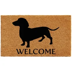 Kirkland's Home Dachshund Welcome Doormat- Doormats