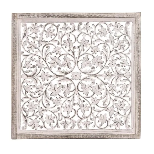 Kirkland's Home Daisy Distressed Carved Wall Plaque- Wall Plaques