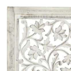 Kirkland's Home Daisy Distressed Carved Wall Plaque- Wall Plaques