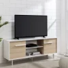Kirkland's Home Daisy Oak Wood Open Storage Tv Stand- Tv Stands & Media Consoles