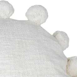 Kirkland's Home Daisy Soft Poms Round Throw Pillow- Pillows