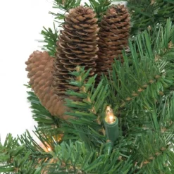 Kirkland's Home Dakota Pinecone Clear Led Lit Garland, 108 In.- Arrangements & Greenery