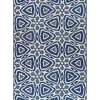 Kirkland's Home Darcie Blue Geometric Outdoor Rug, 5X8- Outdoor Rugs