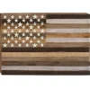 Kirkland's Home Dark American Flag Wooden Wall Sculpture- Wall Plaques