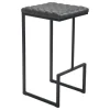 Kirkland's Home Dark And Black Upholstered Barstool- Bar Stools & Counter Height Stools
